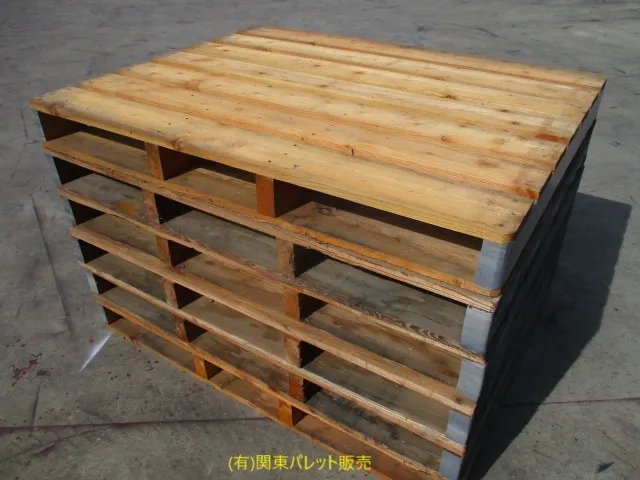 中古木製パレット両面1400×1100・関東パレット販売