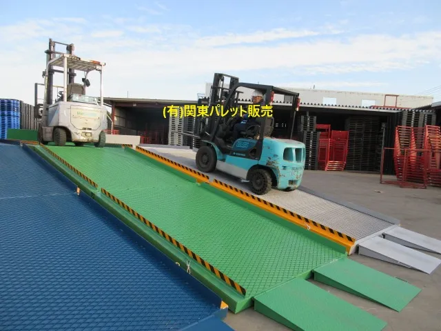 格安コンテナスロープの走行テストブレーキテストを行いました(有)関東パレット販売