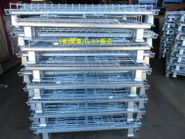 中古メッシュボックス新入荷！メッシュパレット中古は(有)関東パレット販売にお任せください