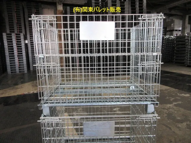 中古メッシュパレット格安最安値で販売中です。定番サイズ1000×800高さ850になります。